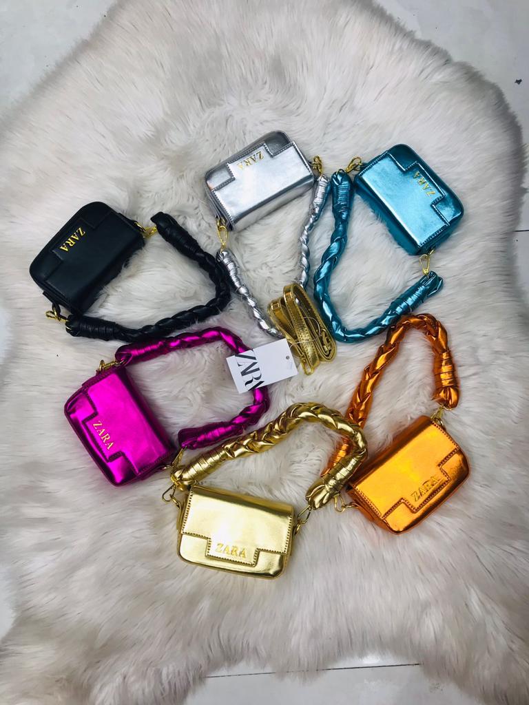 Mini Metallic Square Bag